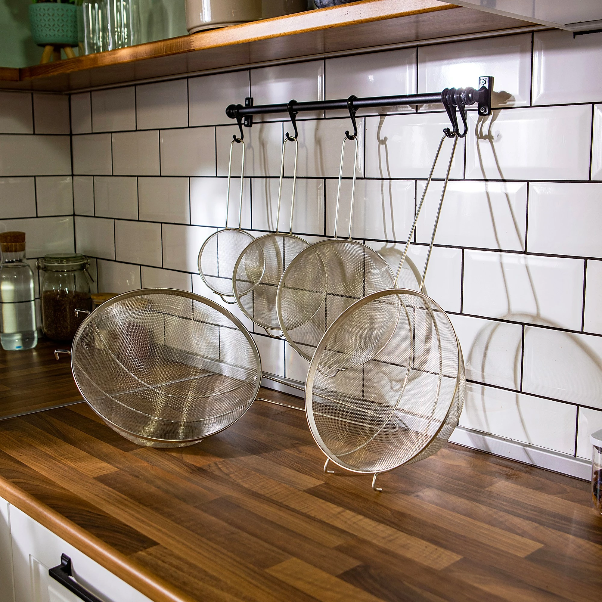 Sitajkë inoksi Hermia, argjendtë, GB0079, 25x50x11cm