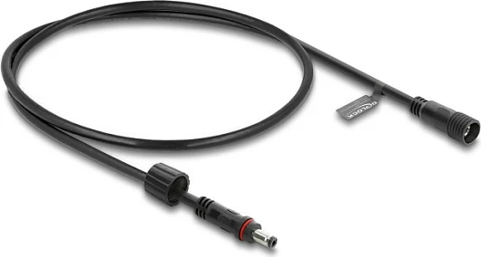 Kabllo zgjatëse DC DeLOCK 5.5 x 2.5 mm, 0.5 m, e zezë