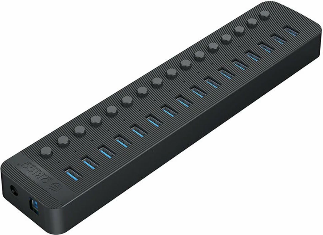 USB hub Orico CT2U3-16AB-EU-BK-BP 16x USB-A 3.2 Gen1 5 Gbps, aktiv, zi