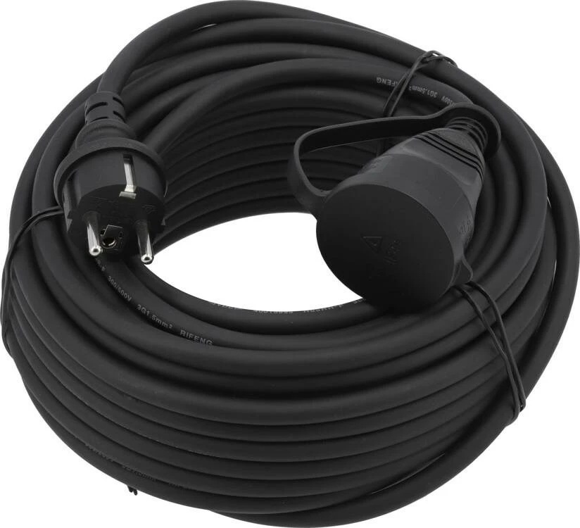 Zgjatues elektrik YATO YT-81026, IP44, 250 V, i zi