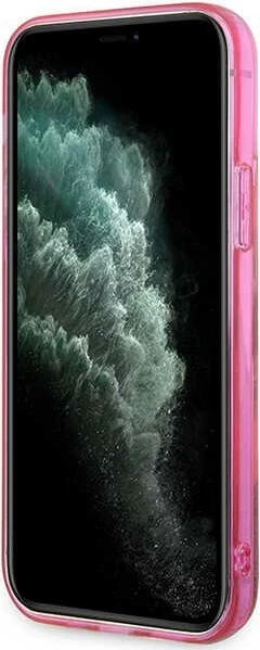 Mbështjellës Karl Lagerfeld KLHCP12MLNCHCP për iPhone 12/12 Pro 6.1", Glitter Choupette, rozë