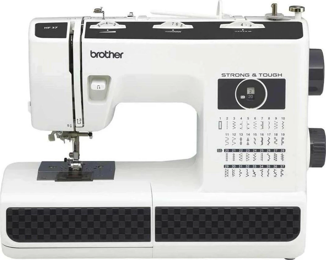Makine qepje Brother HF37, mekanike, 37 programe, bardh e zi