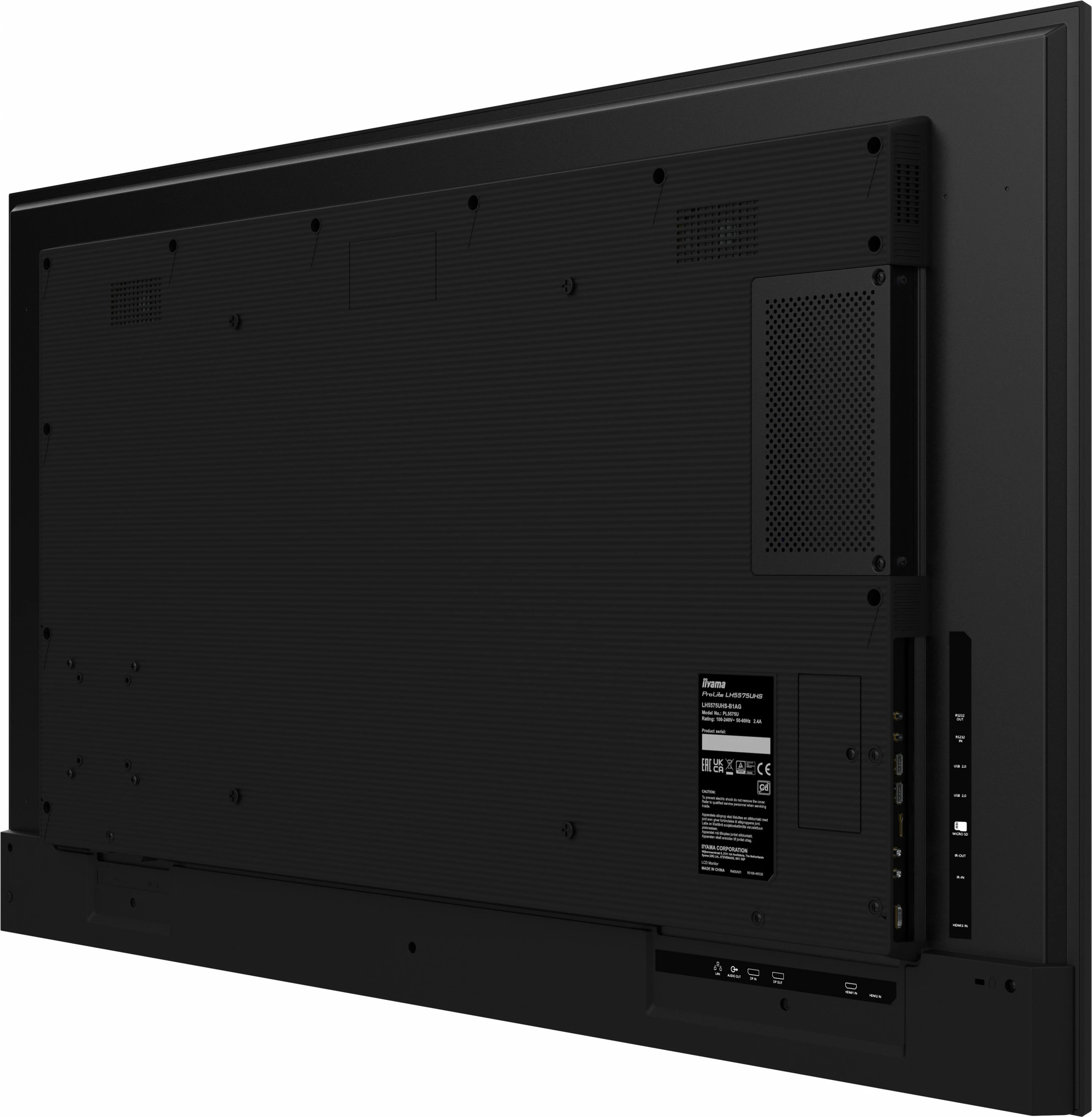 Panel digjital iiyama LH5575UHS-B1AG, 55", 4K UHD, Wi-Fi, 24/7