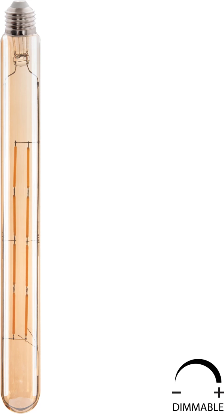 Llambë LED filament, 8W, E27, 3000K, ngjyrë ari, e zbehtë