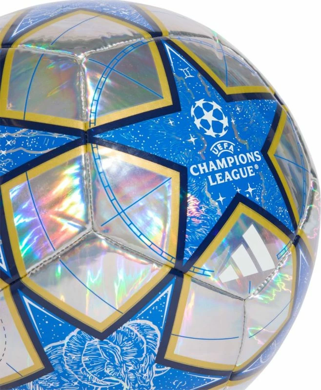 Top futbolli adidas për të gjithë, hiri/kaltër [Madhësia: 4]