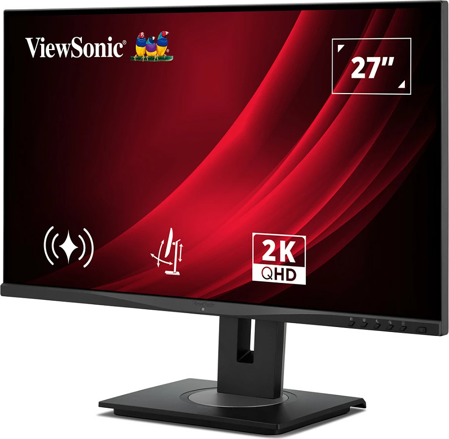 Monitor ViewSonic VG2748A-2K, 27" IPS QHD 2560x1440, ergonomik, USB hub, altoparlantë, i zi