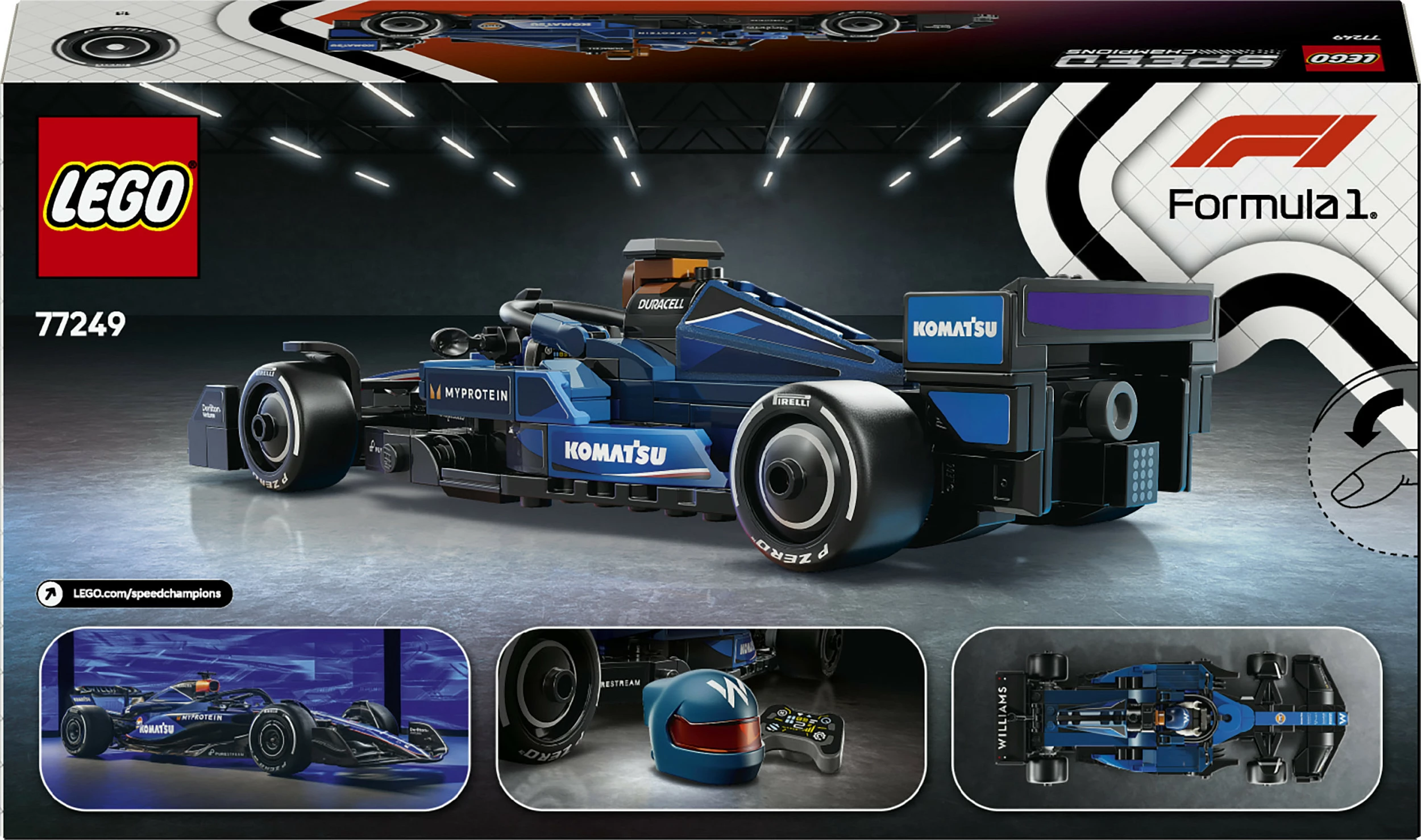 Set ndërtimi LEGO Williams Racing FW46 F1, 263 pjesë, shumëngjyrësh