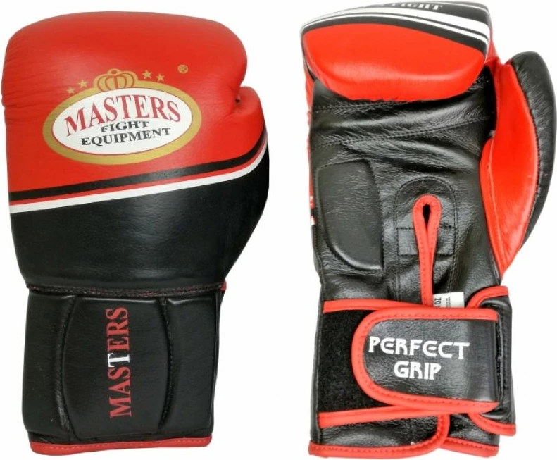 Doreza boksi për meshkuj Masters, të zeza dhe të kuqe, 18 oz