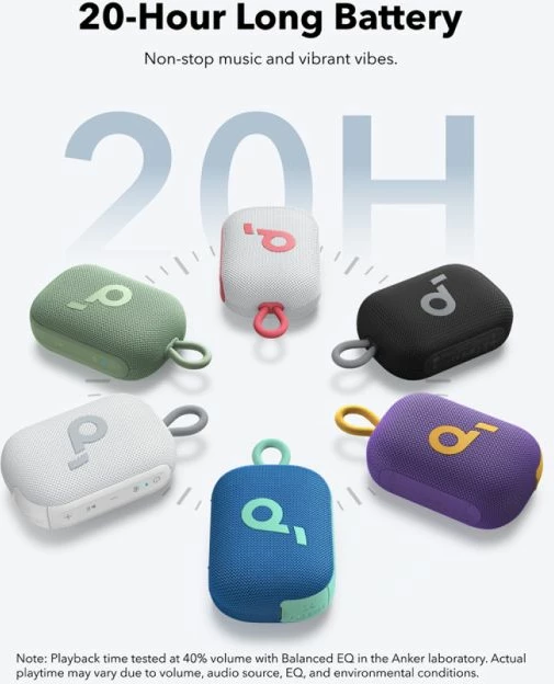 Altoparlant Bluetooth portativ Anker Soundcore Select 4 Go 5W, 20 orë, IP67, TWS, kaltër