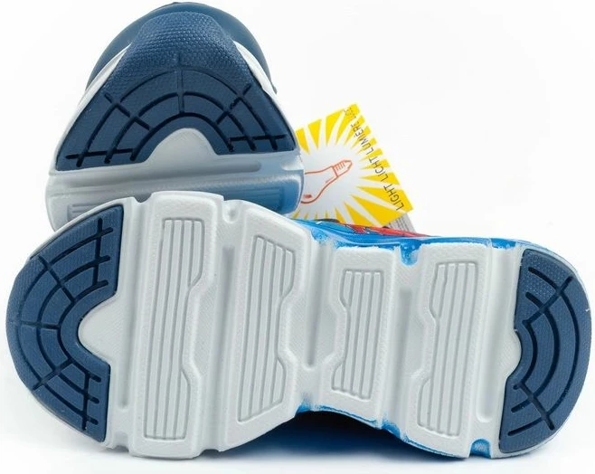 Atlete fëmijësh Leomil Spiderman me LED, të kaltra