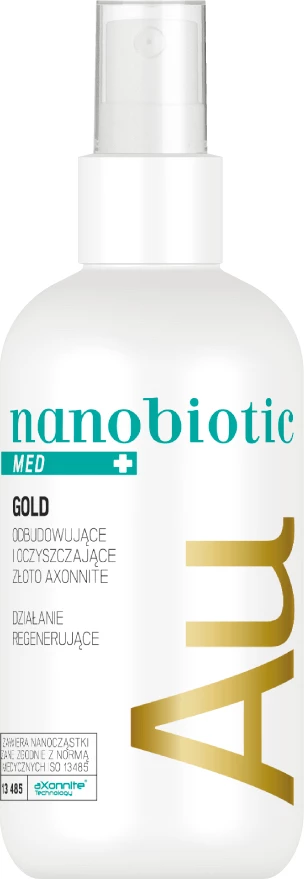 Mist për trup Nanobiotic Med Gold Rebuilding and Purifying Gold me veprim rigjenerues, 150ml