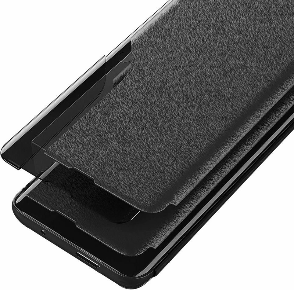 Mbështjellës Hurtel Eco Leather View Case për Xiaomi Redmi Note 11 Pro+ 5G / 11 Pro 5G / Mi11i HyperCharge / Poco X4 NFC 5G, i zi
