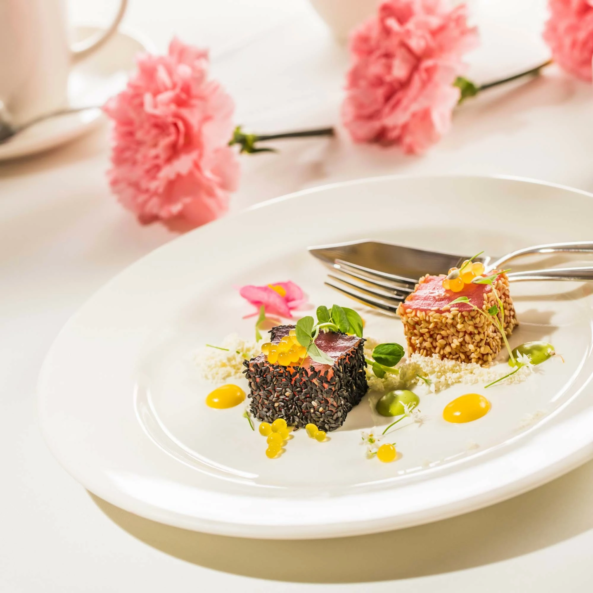 Pjatë e sheshtë Fine Dine Crema Ø240 mm, krem, set 6 copë