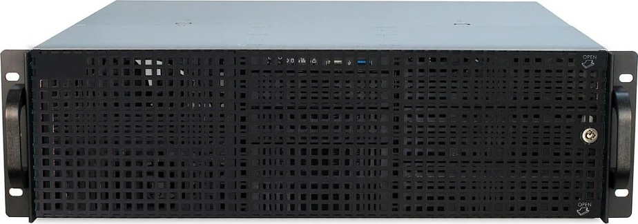 Kasë serveri Inter-Tech 3U 30240, 19" rackmount, e zezë