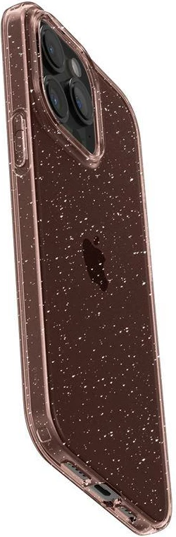 Mbështjellës Spigen Liquid Crystal Glitter për iPhone 15 Pro, Transparent/Rozë