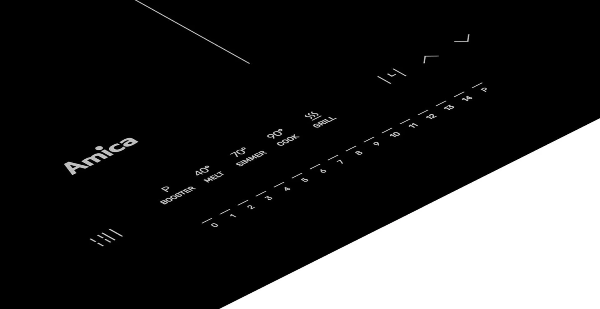 Pllakë induksioni Amica PIM6541PHTSUN 3.0, e zezë, 4 zona