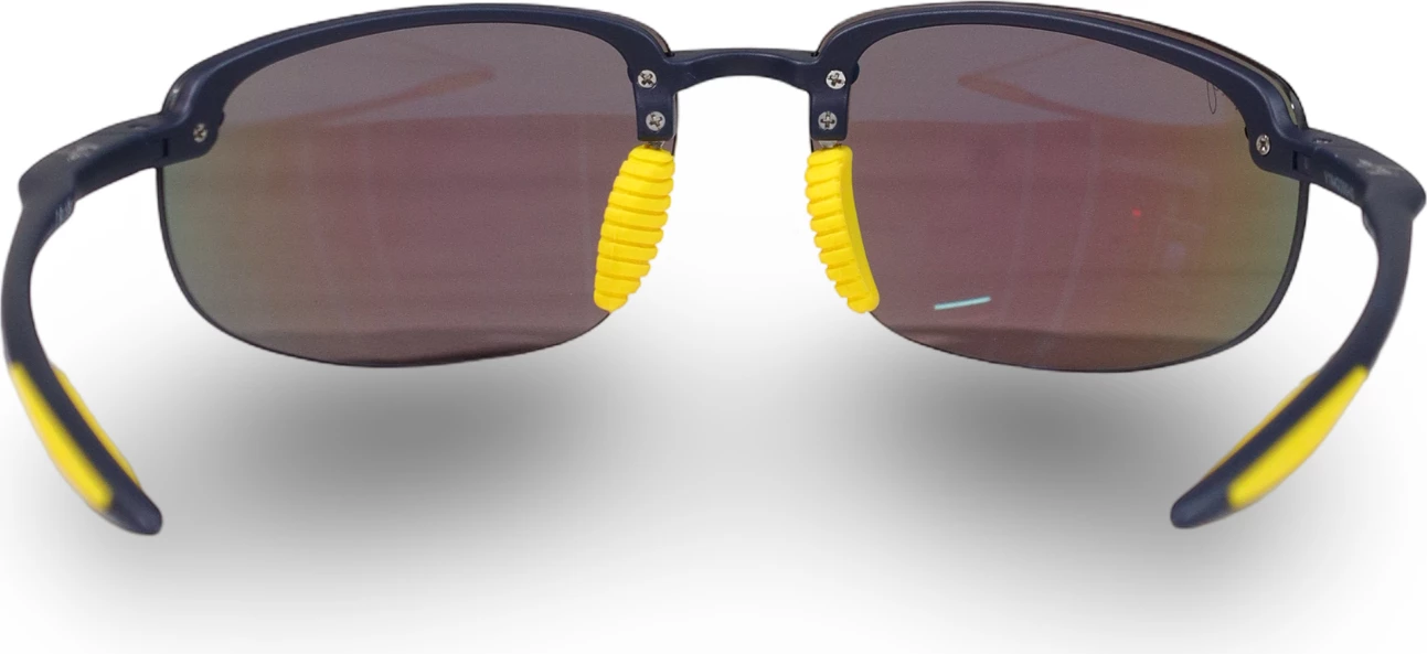 Syze dielli Maui Jim Hookipa Ultra B676-03B për meshkuj, blu-verdhë [Madhësia: 63]