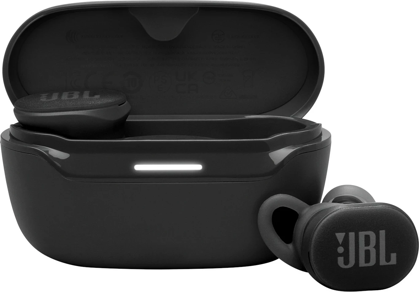 Kufje JBL Endurance Race 2 True Wireless, Bluetooth, IP67, 30h, të zeza, me kuti karikimi