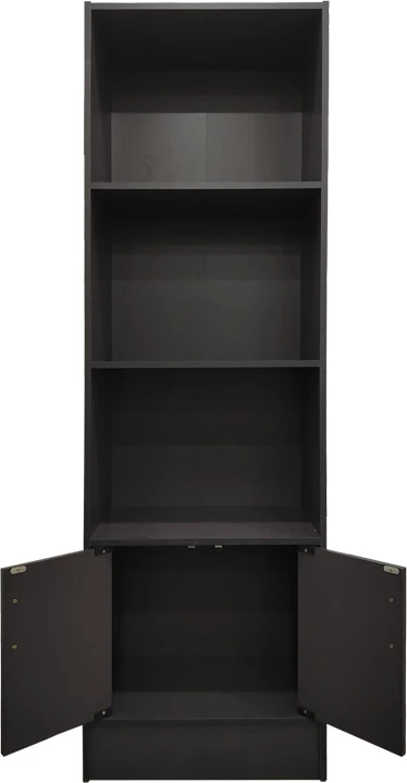 Raft librash Tekaro, ngjyrë antracit, 57x33x180cm