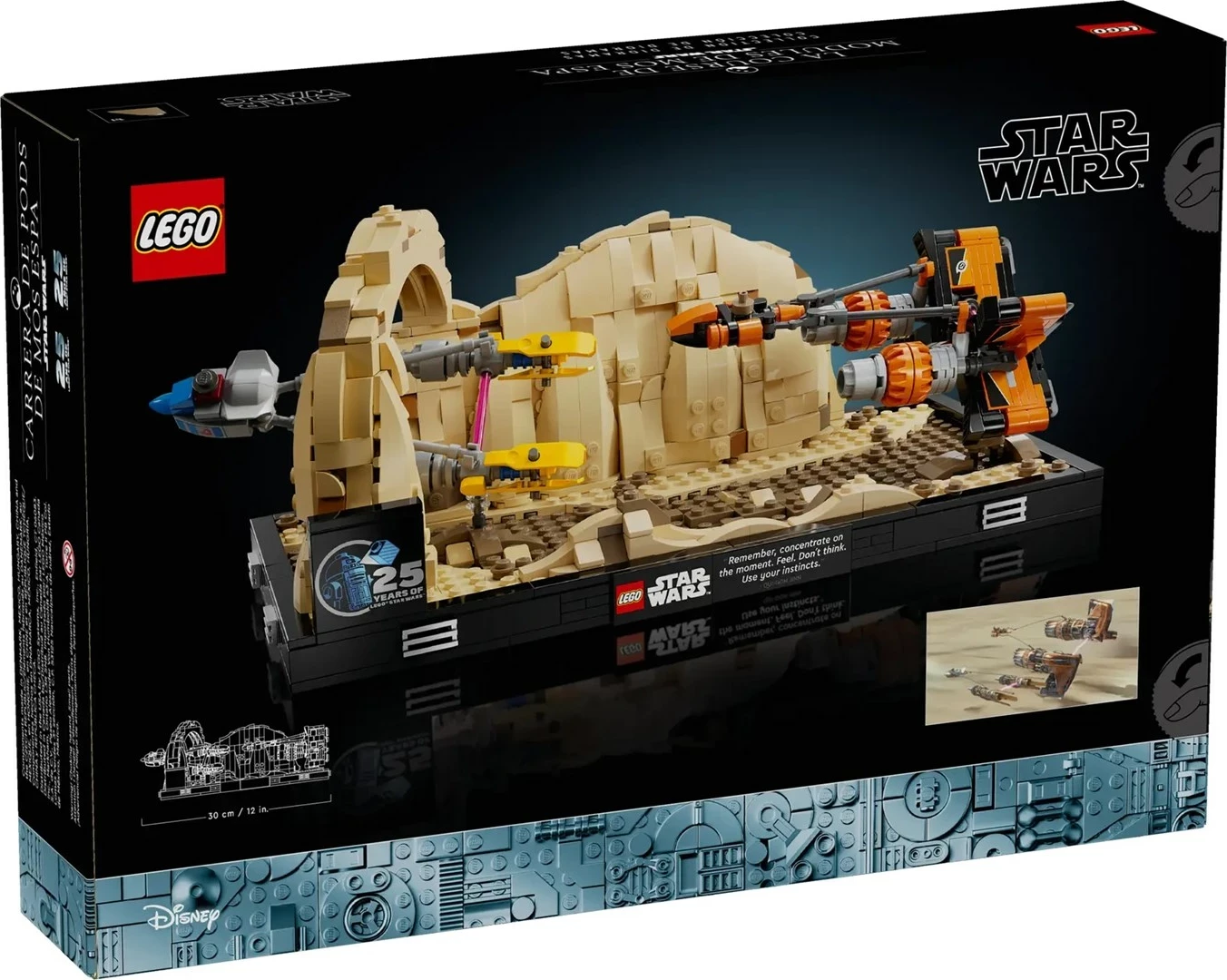 Set LEGO Star Wars 75380 Diorama: Mos Espa Podrace