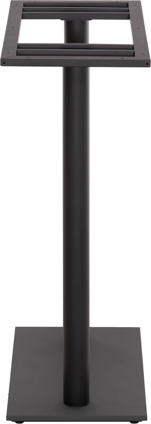 Bazë për tavolinë bar, dy këmbë, metal, ngjyrë e zezë, 80x40x108H cm