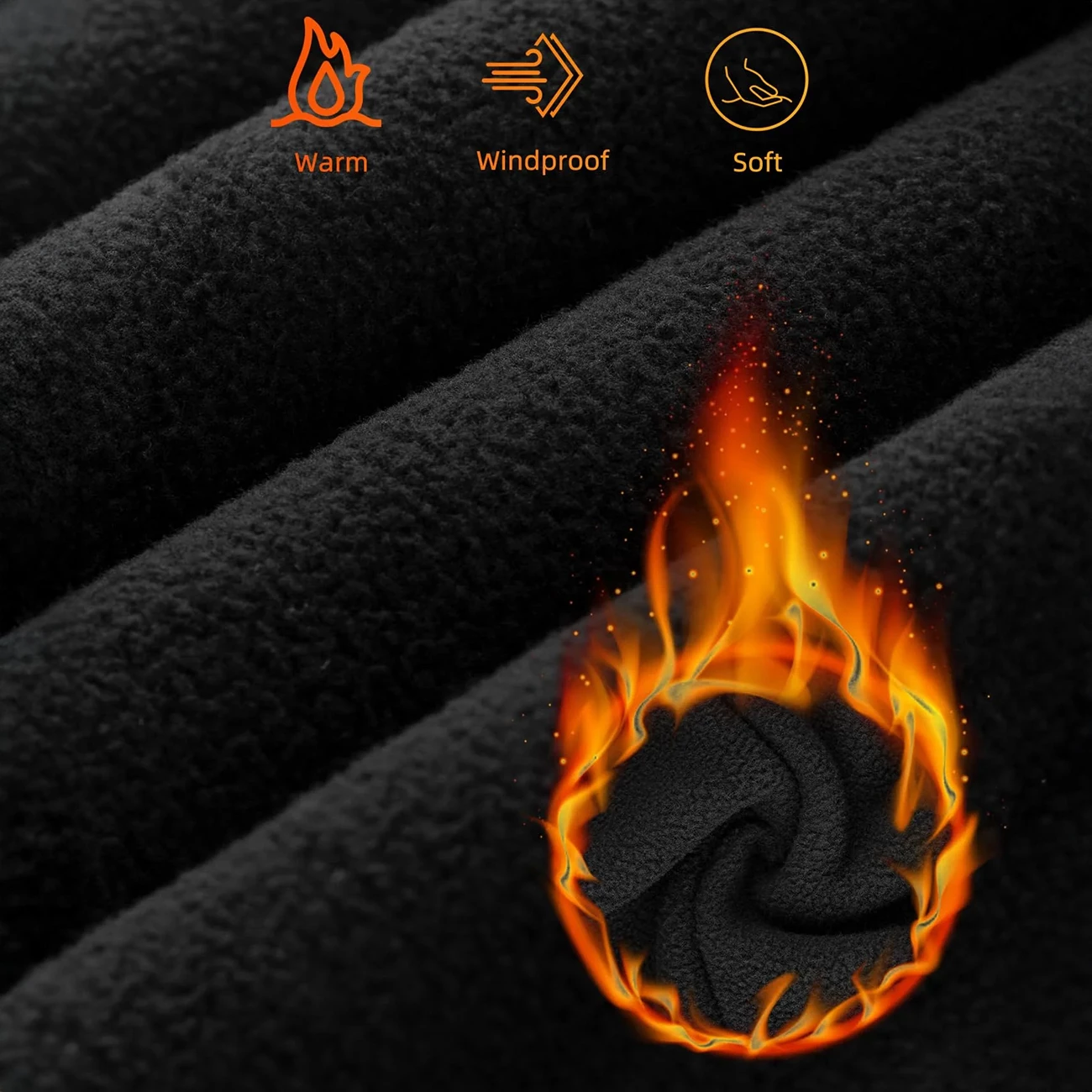 Balaklavë sportive Rockbros LF7127-1 me filtër, polar, e zezë