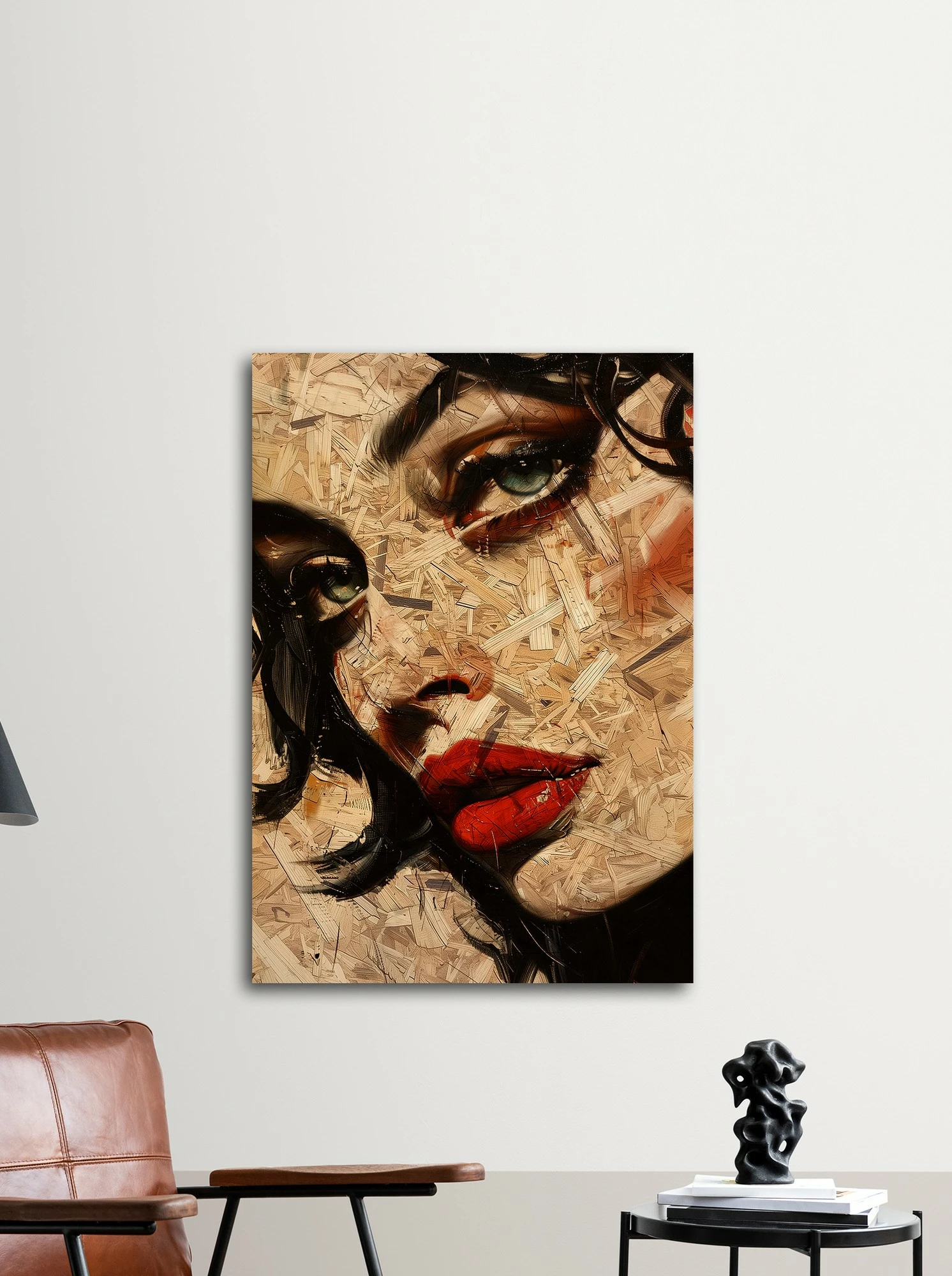 Pikturë dekorative me kornizë MDF, Wallity, Huhu313, shumëngjyrëshe, 70x100cm