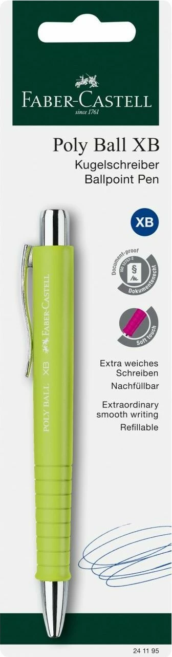 Stilolaps Faber-Castell 241195, Clip, Poly Ball, Extra Bold, ngjyrë kaltër