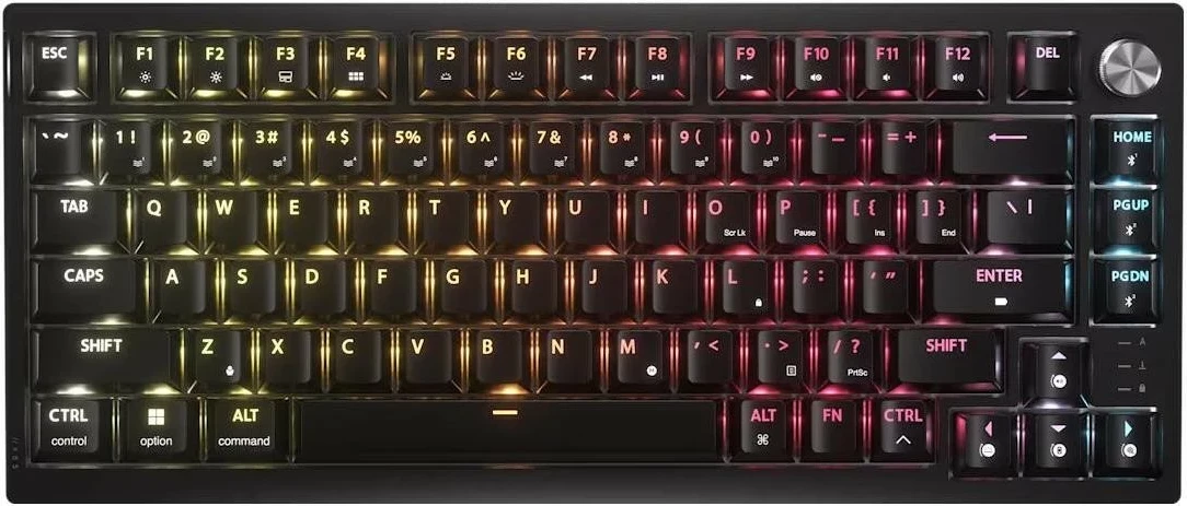 Tastierë gaming Corsair K65 Plus Wireless, mekanike, 75%, RGB, e zezë