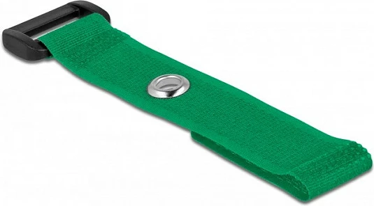 Lidhëse kabllosh me velcro DeLOCK 150x20 mm, 5 copë, e gjelbër