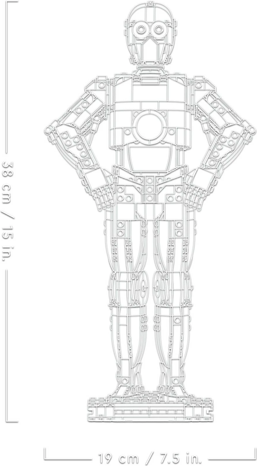 Set ndërtimi LEGO Star Wars C-3PO 75398, 1138 pjesë, multikolor