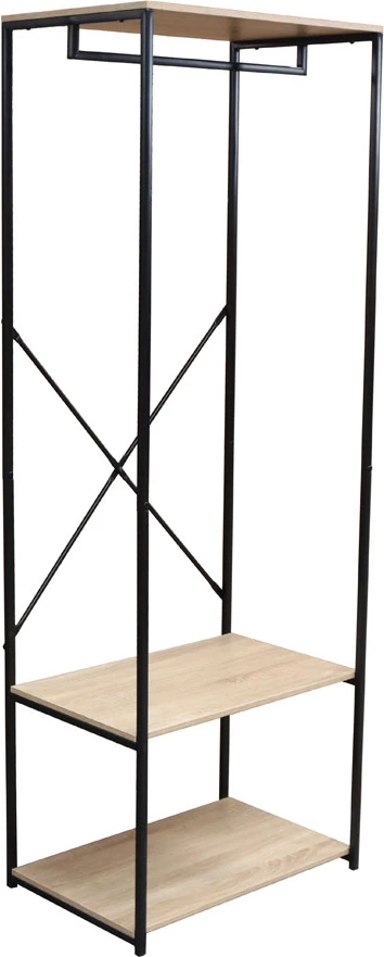 Dollap i hapur FREE 60, sonoma e zi, 60x40x167 cm