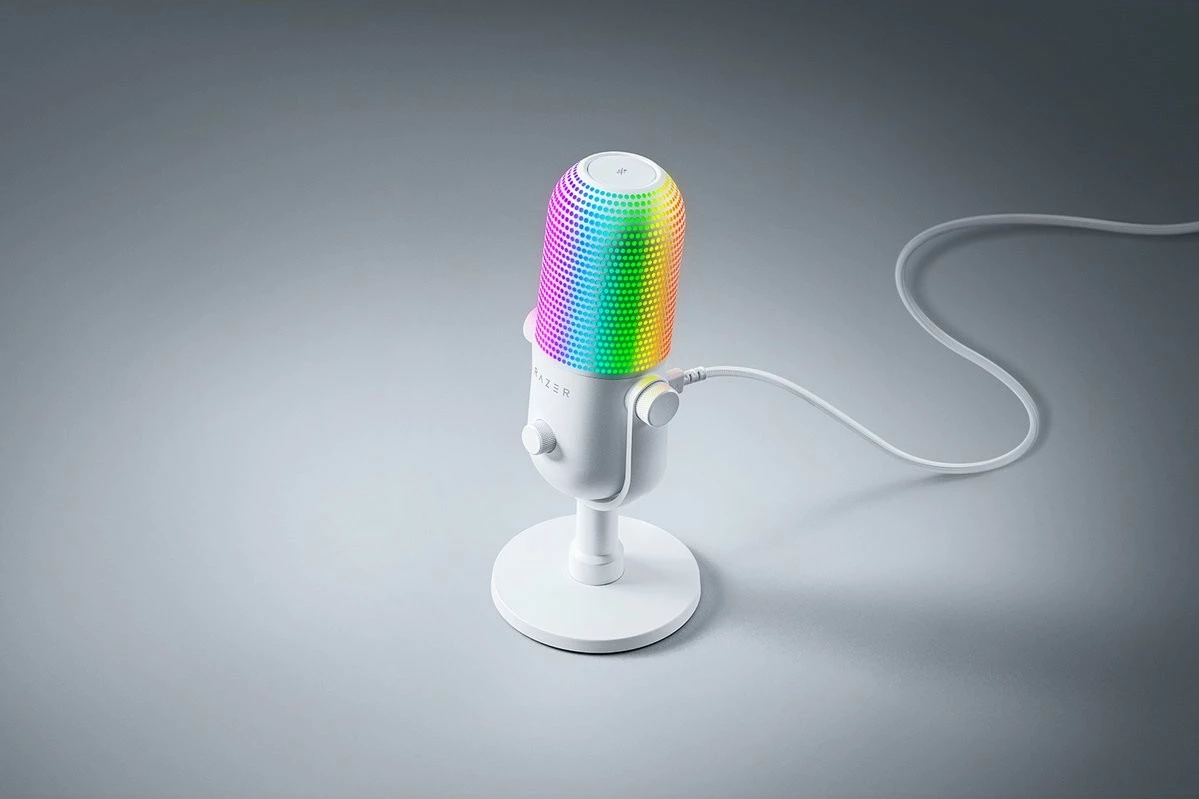Mikrofon Razer Seiren V3 Chroma i bardhë RGB