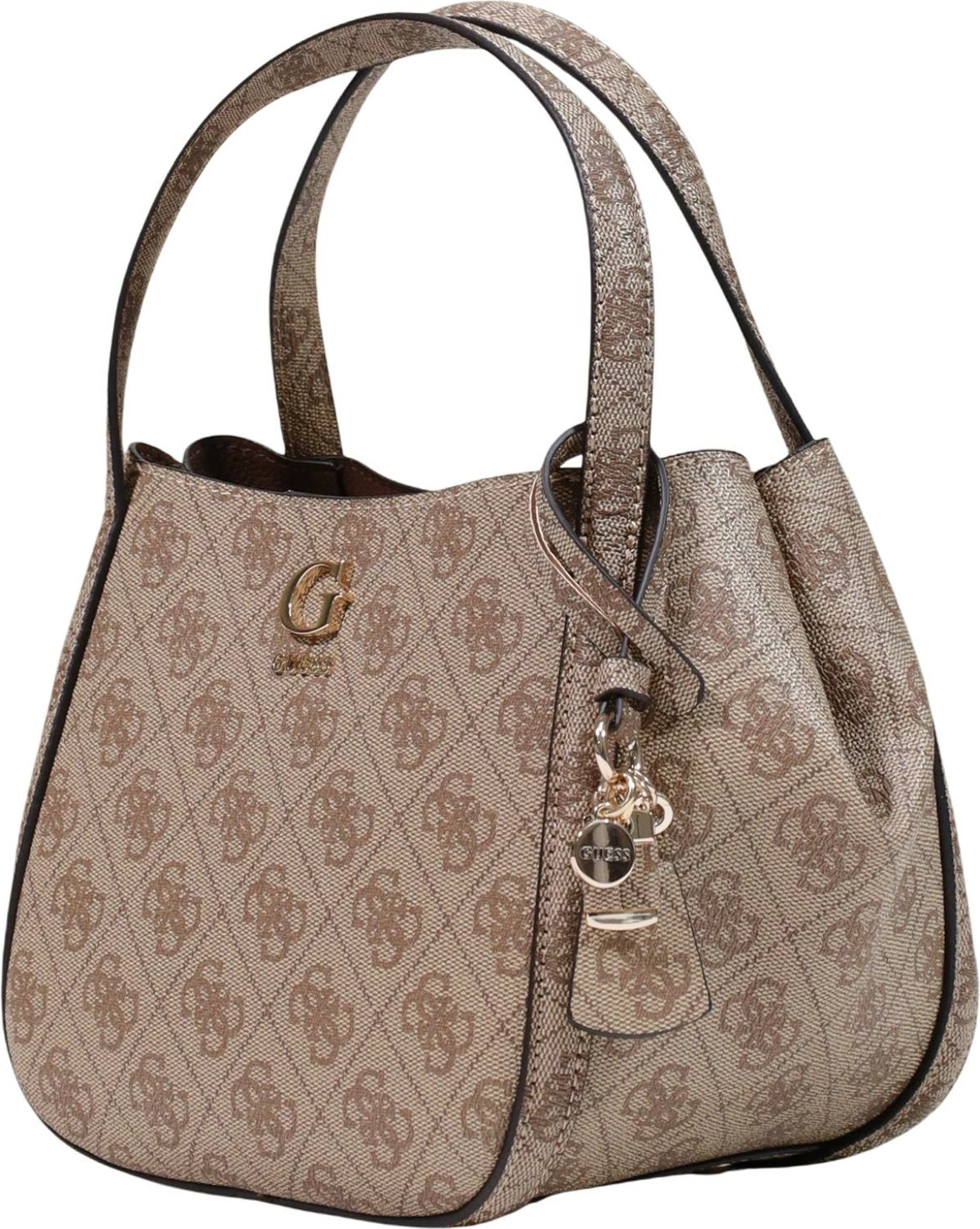 Çantë krahu Guess Coleen Logo Small SA HWSG97 56050 për femra, latte