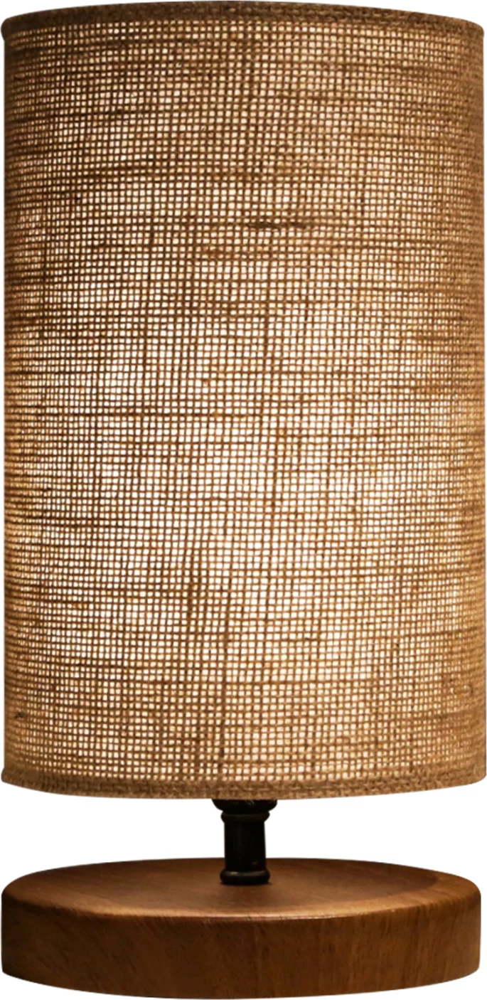 Llambë tavoline FH7596.01 bazë kafe, kapak shportë ngjyrë rëre