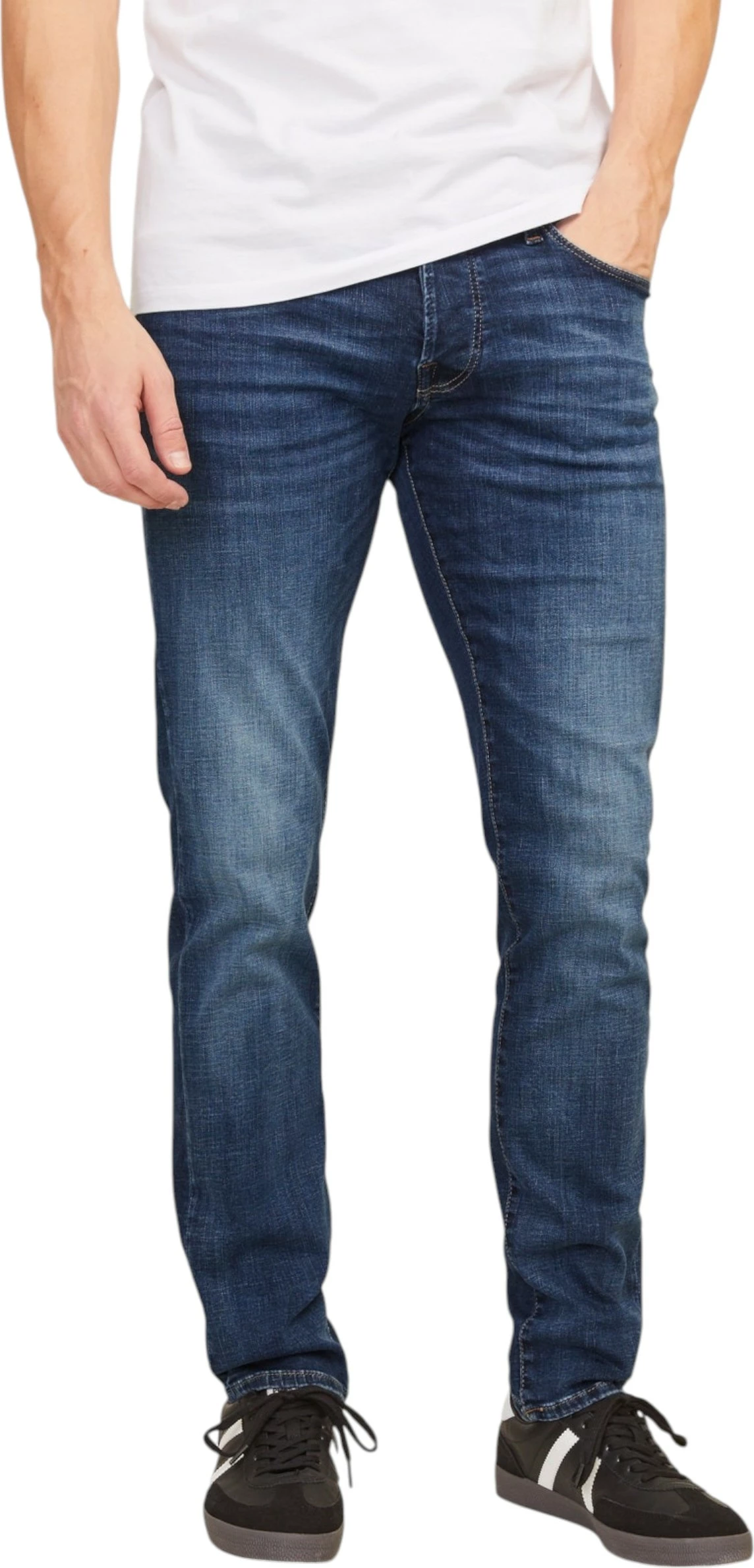 Xhinse për meshkuj Jack & Jones JJIGLENN JJICON 057, denim [Madhësia: W32 L32]