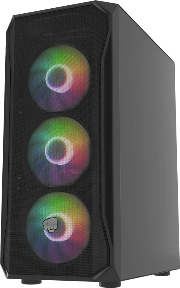 Kasë FURY Shobo SH4F RGB Midi Tower, E zezë