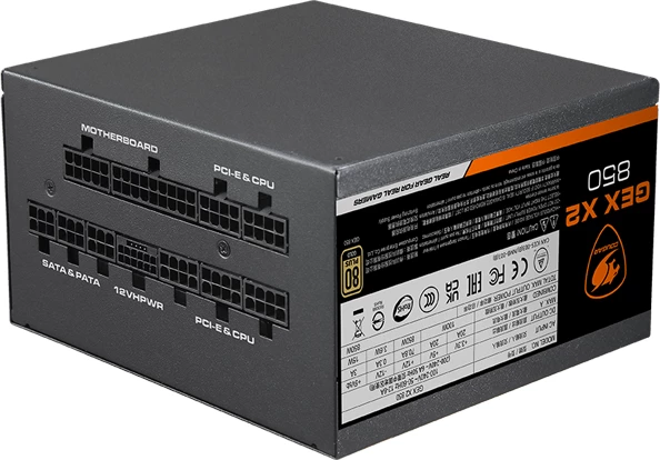 Furnizues rryme (PSU) COUGAR GEXX2 1000 1000W, 80 Plus Gold, fully modular, PCIe 5.0 (12VHPWR), zi