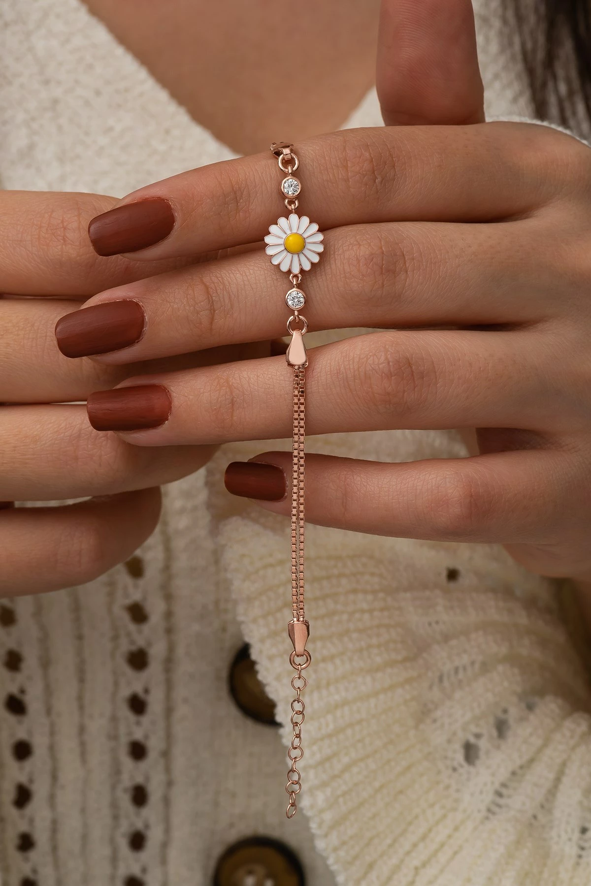 Byzylyk argjendi Jumeon, TRDYL643, ngjyrë rozë ari, e bardhë, e verdhë