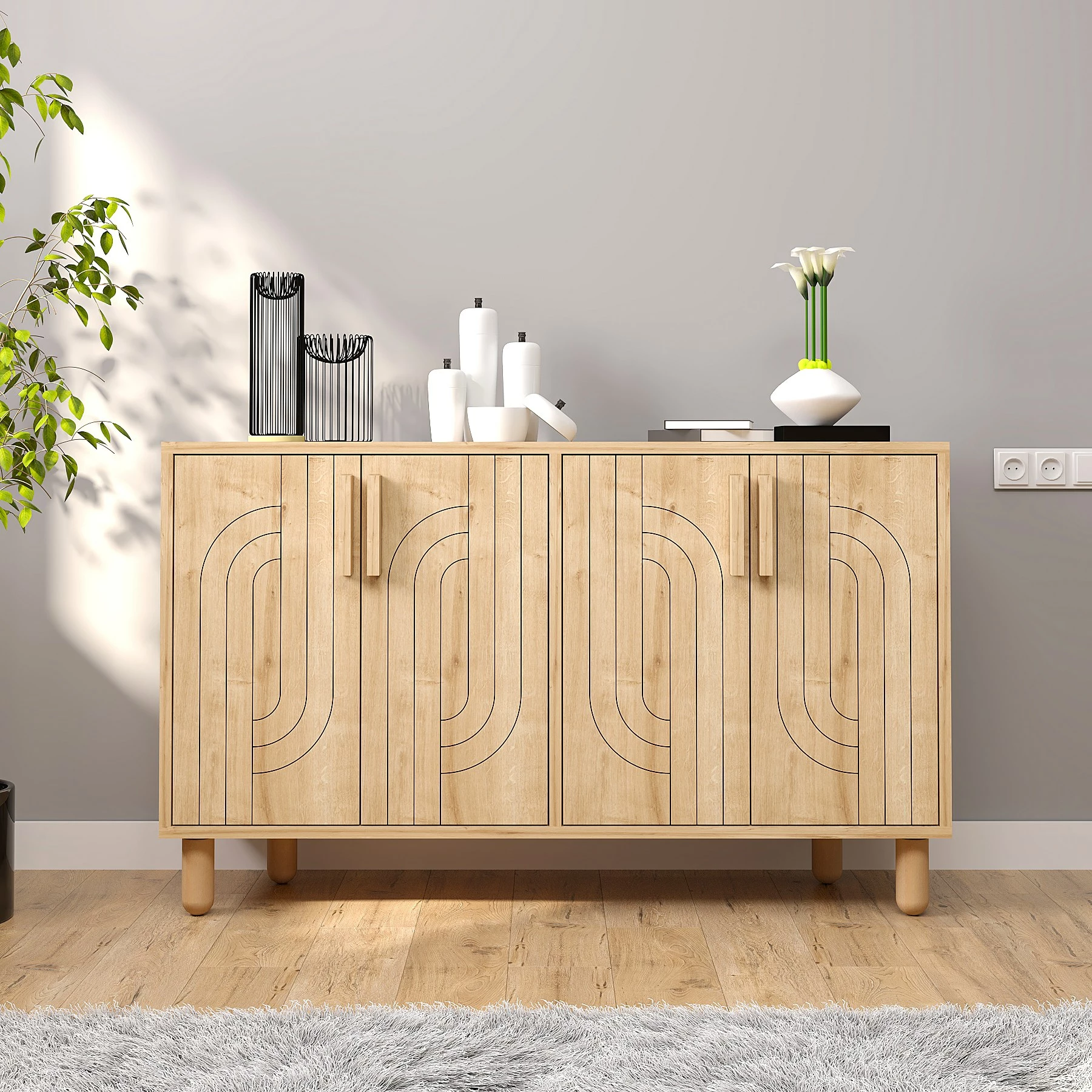 Konsol Skye Decor, Rodney - Saphire Oak
