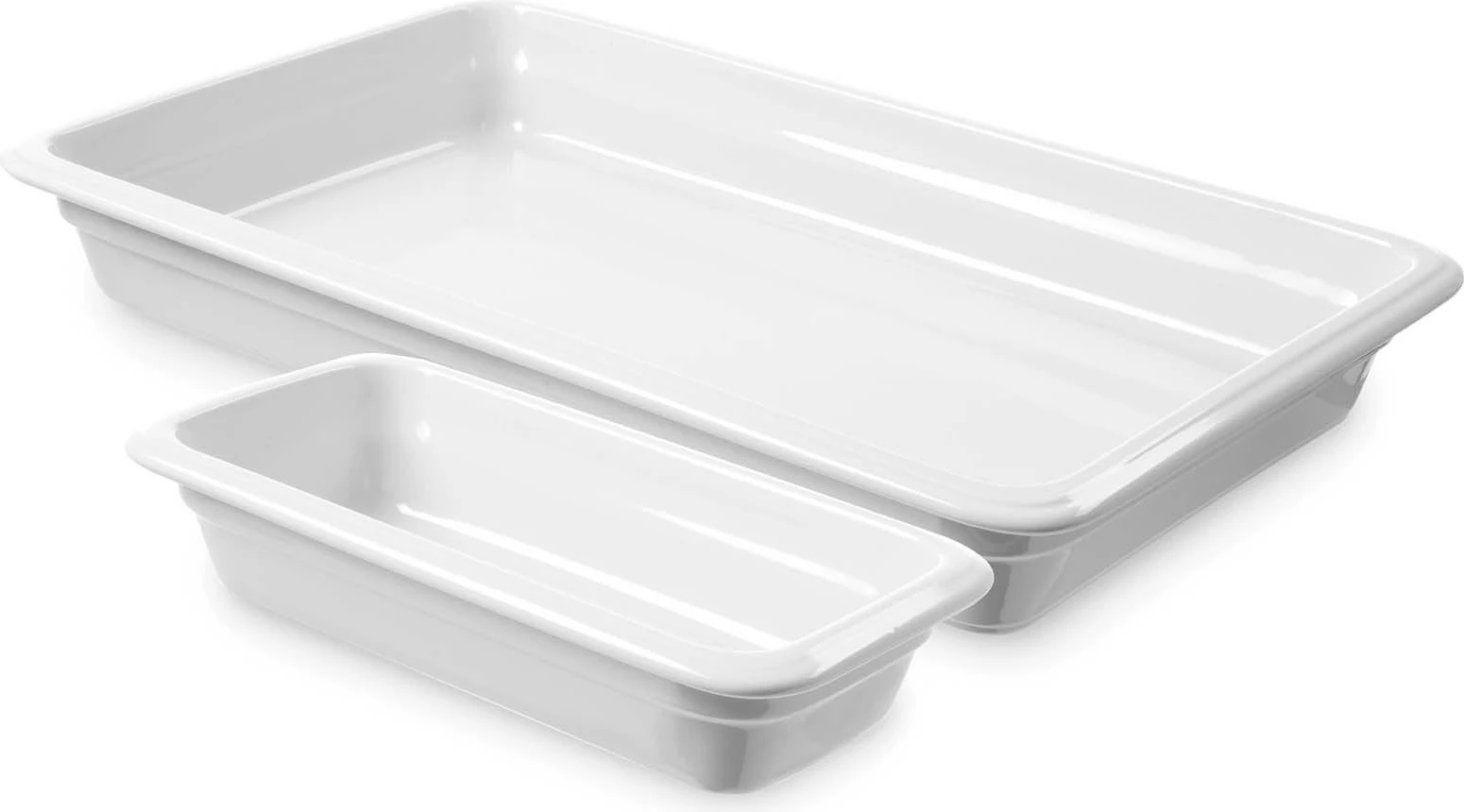 Enë porcelani GN, Fine Dine, GN 1/3, lartësi 65 mm, e bardhë