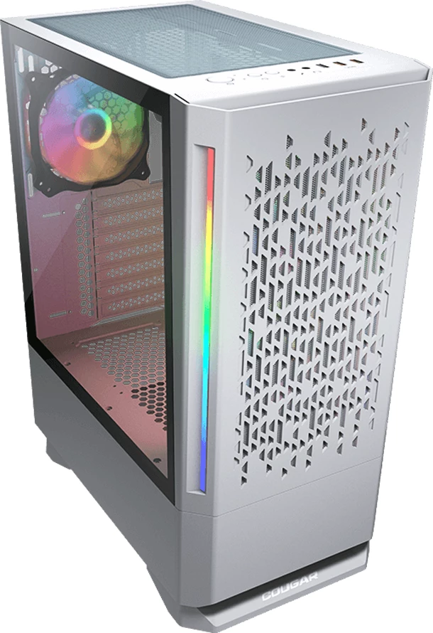 Kasë COUGAR MX430 Air RGB, Midi Tower ATX, 3x120mm RGB, e bardhë