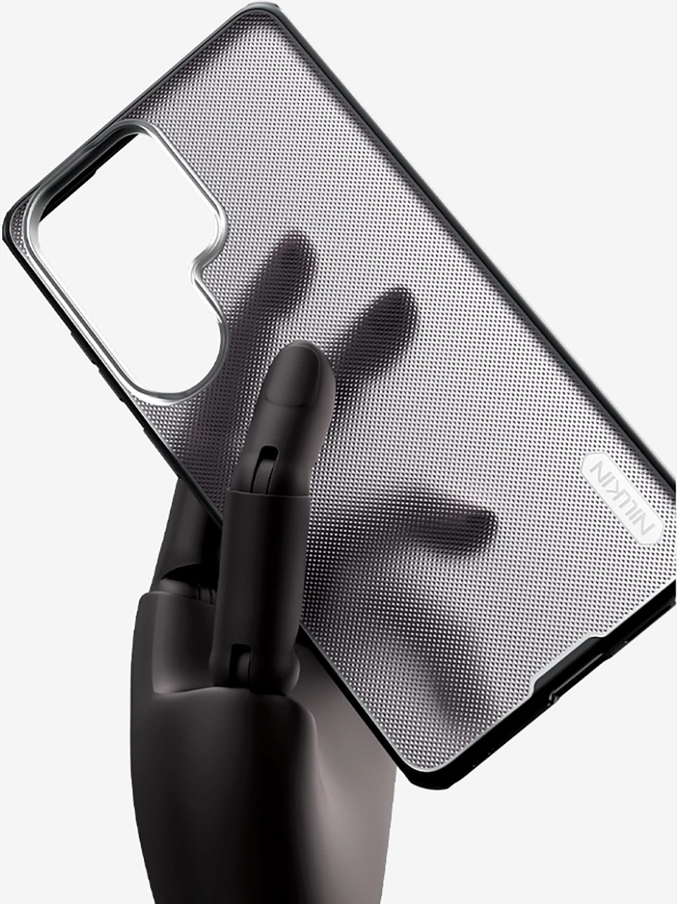 Mbështjellës Nillkin Super Frosted Shield Pro magnetik (MagSafe) për Samsung Galaxy S26, PC+TPU, i tejdukshëm i zi