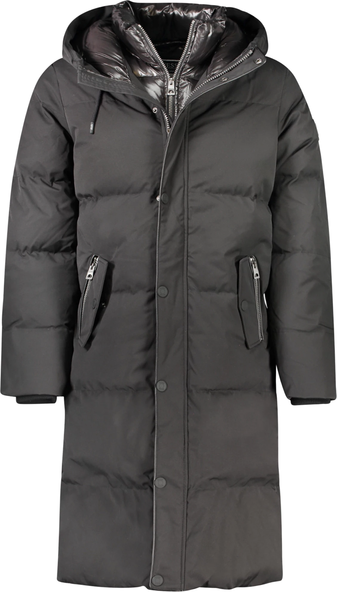 Jakne për meshkuj GUESS JEANS, të zezë