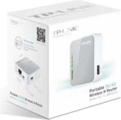 Router portativ wireless TP-LINK TL-MR3020 150Mbps, 3G/4G USB dongle, i bardhë/gri