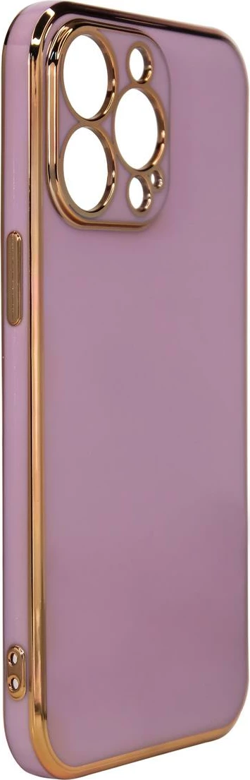 Mbështjellës Hurtel Fashion Case për Xiaomi Redmi Note 11, TPU, Vjollcë me kornizë të artë