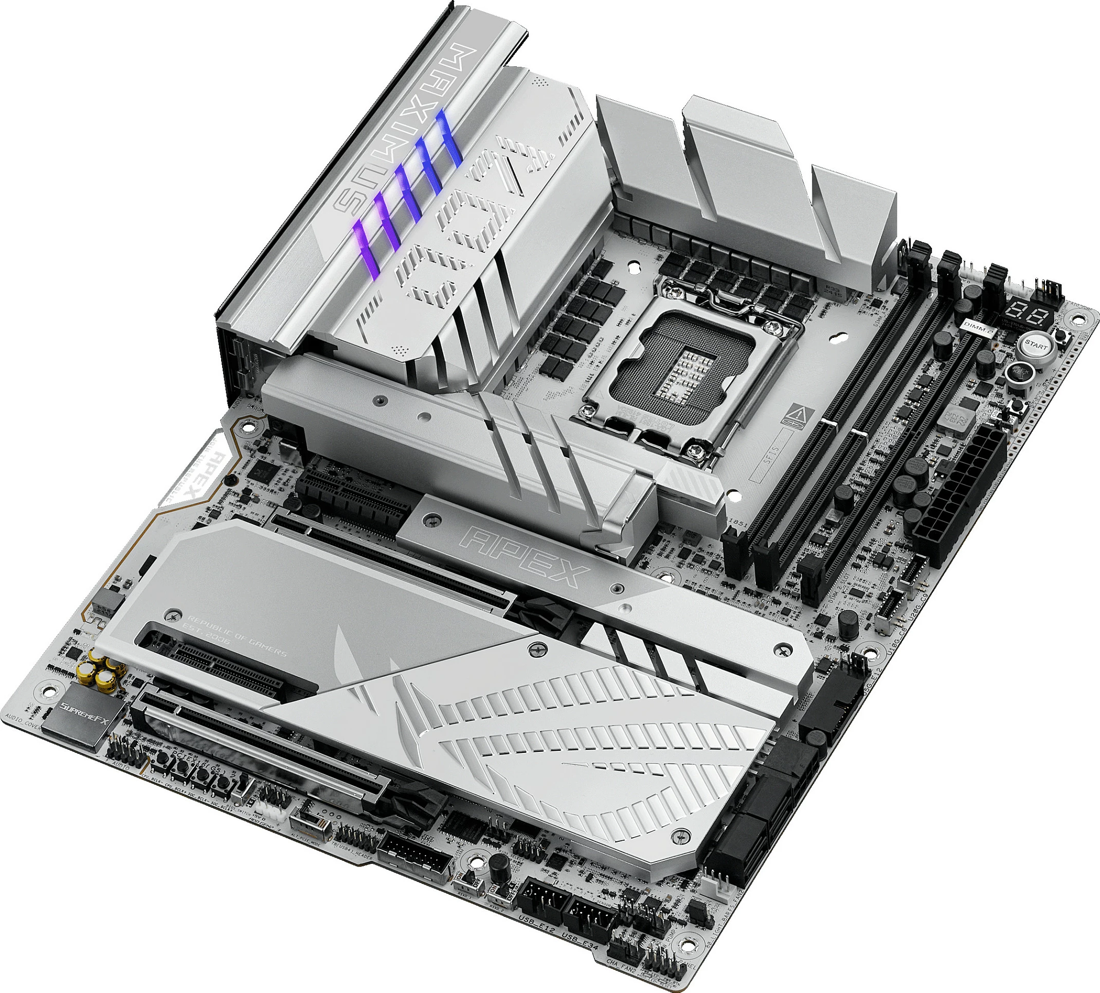 Pllakë amë ASUS ROG MAXIMUS Z890 APEX, Intel, LGA 1851, DDR5, 96 GB, gri