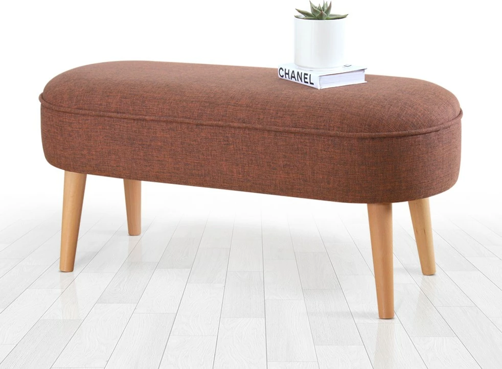 Puf Atelier del Sofa, liri, ngjyrë e kuqe e thellë
