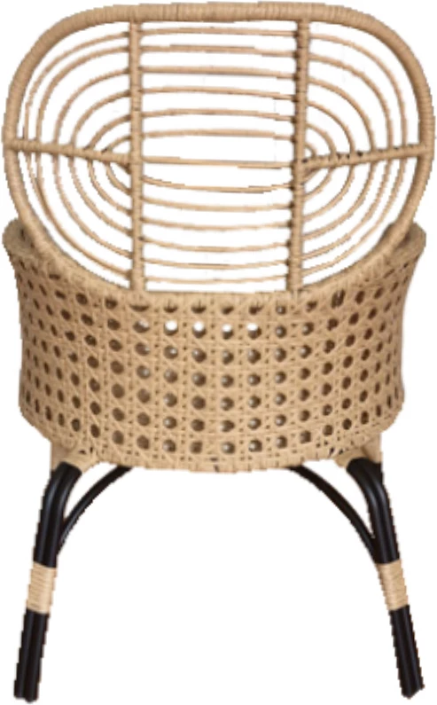 Karrige e ulët Loom, natyrale, 65x69x94