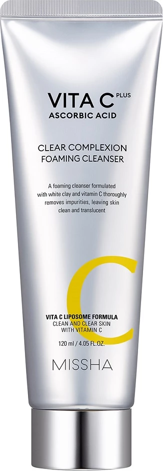 Shkumë pastruese për fytyrë Missha Vita C Plus Clear Complexion Foaming Cleanser për femra 120ml